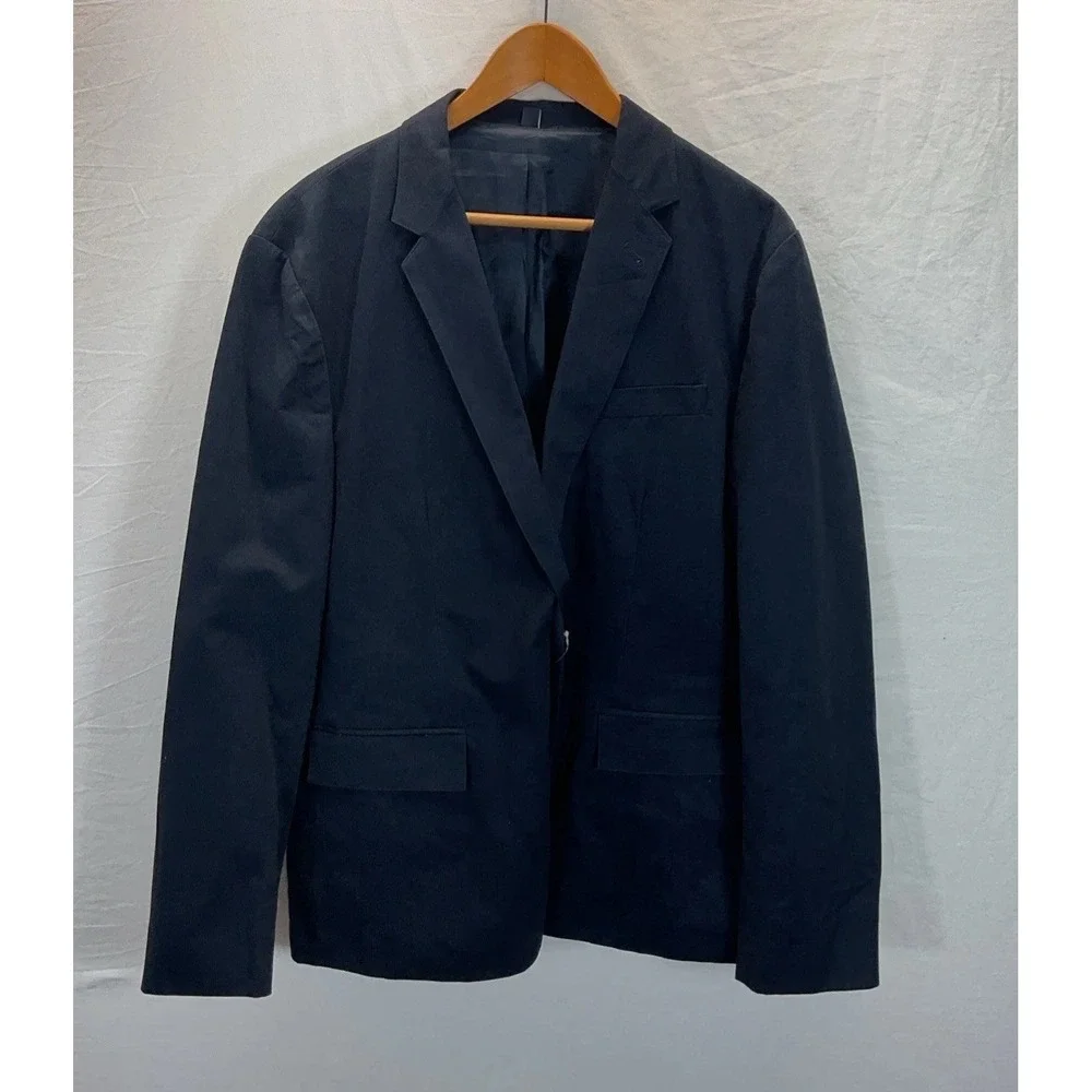 New J. Crew Cotton Blazer Sz XL 2 Button Casual Travel Classic‎ Preppy Soft